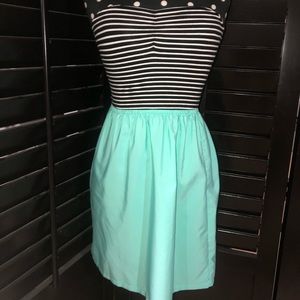 Strapless mini sun dress